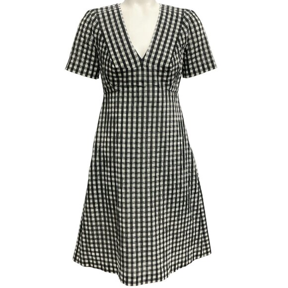 Paule Ka Black / White Check Dress - Picture 1 of 4